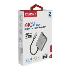 Переходник Promate USB-C to 2xHDMI 4K Фото 1