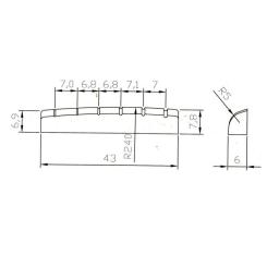 Порожок для гитары Paxphil NT014 Black Фото 2