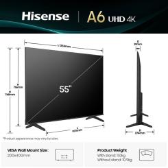 Телевизор Hisense 55A6Q Фото 4