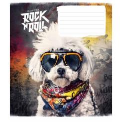 Тетрадь Школярик Rock star 12 аркушів коса лінія Фото 4