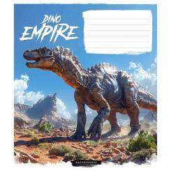 Тетрадь Школярик Dino empire 18 аркушів лінія Фото
