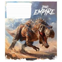 Тетрадь Школярик Dino empire 18 аркушів лінія Фото 2