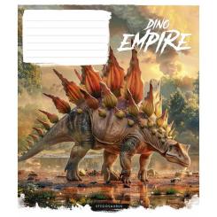 Тетрадь Школярик Dino empire 18 аркушів лінія Фото 3