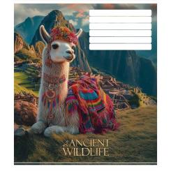 Тетрадь Школярик Ancient wildlife 24 аркуша клітинка Фото 2