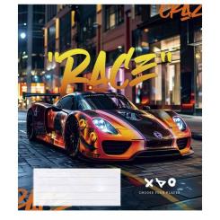 Тетрадь Школярик Night racers 48 аркушів лінія Фото 1