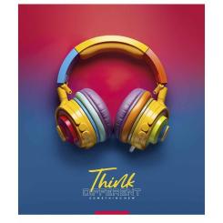 Тетрадь Школярик Think different 96 аркушів лінія Фото