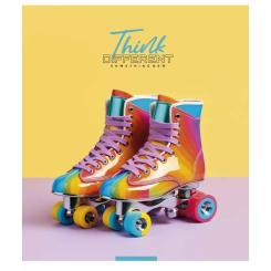 Тетрадь Школярик Think different 96 аркушів лінія Фото 1