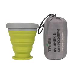 Туристическое полотенце Tribe Bicycle Towel 60х120 L Grey Фото 1