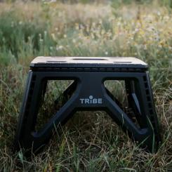 Стул складной Tribe Camp Chair Low пластиковий Black Фото 8