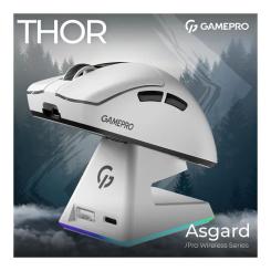 Мышка GamePro Asgard Thor Wireless/Bluetooth/USB White Фото 4