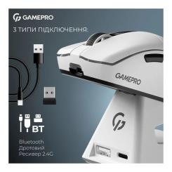 Мышка GamePro Asgard Thor Wireless/Bluetooth/USB White Фото 6
