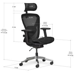 Офисное кресло Mealux Q1 Air Black Фото 2