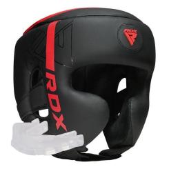 Боксерский шлем RDX F6 Kara Matte Red L Фото