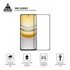 Стекло защитное Armorstandart Pro Realme 14x 5G Black Фото 1