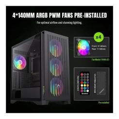 Корпус для ПК Gamemax LEADER 2 BK Фото 6