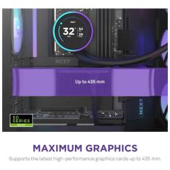 Корпус для ПК NZXT H9 Flow RGB Dual-Chamber All Black Фото 4