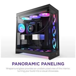 Корпус для ПК NZXT H9 Flow RGB Dual-Chamber All Black Фото 6