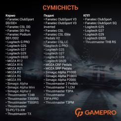 Кресло игровое GamePro RS100 із кріпленням для керма, педалей та коробки Фото 11