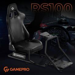 Кресло игровое GamePro RS100 із кріпленням для керма, педалей та коробки Фото 3