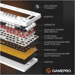 Клавиатура GamePro Genesis Silverlight MK126 USB UA Grey Фото 5