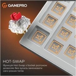 Клавиатура GamePro Genesis Silverlight MK126 USB UA Grey Фото 8