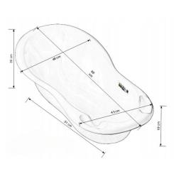 Ванночка Tega Baby OWLS 86 см white Фото 1