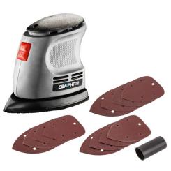 Шлифовальная машина Graphite вибрационная Delta 105W, 140х140х97, 24000цв/мин Фото 1