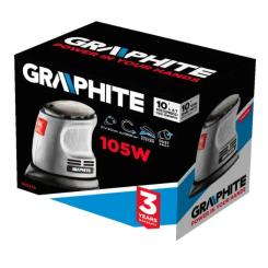 Шлифовальная машина Graphite вибрационная Delta 105W, 140х140х97, 24000цв/мин Фото 6