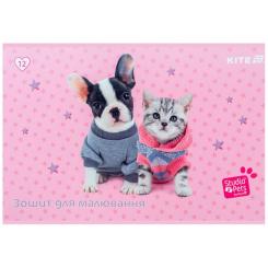 Альбом для рисования Kite Studio Pets, 12 аркушів Фото 6