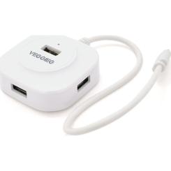 Концентратор VEGGIEG USB-C 4xUSB 2.0 0.2m white Фото