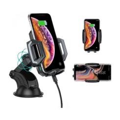 Универсальный автодержатель Choetech 15W Fast Wireless Charger 4.7-7.2" Фото 1