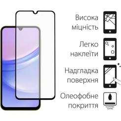 Стекло защитное Fine Line Samsung Galaxy A25 Black Фото 1