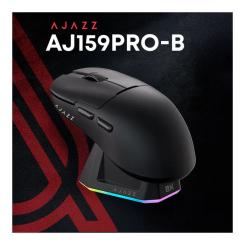 Мышка Ajazz AJ159PRO Wireless/Bluetooth/USB Charging Dock Blac Фото 3