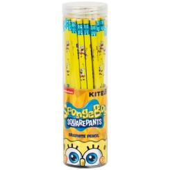Карандаш графитный Kite Sponge Bob трехгранный, с резинкой, НВ Фото 1