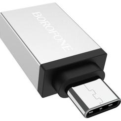 Переходник BOROFONE OTG USB 3.0 AF to USB-C Фото 1