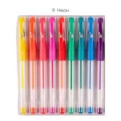 Ручка гелевая Yes набір Neon 9 штук Фото 2