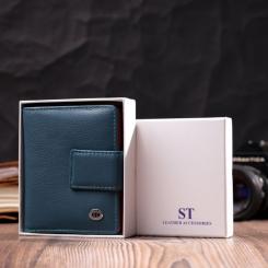 Кошелек ST Leather Из натуральной кожи Бирюзовый Фото 10