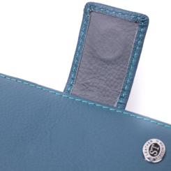 Кошелек ST Leather Из натуральной кожи Бирюзовый Фото 4