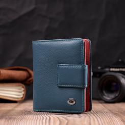 Кошелек ST Leather Из натуральной кожи Бирюзовый Фото 8