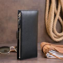 Кошелек ST Leather Шкіряний Чорний Фото 9