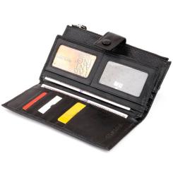 Кошелек ST Leather Шкіряний Чорний Фото 5