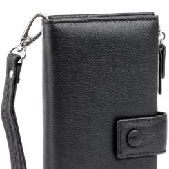 Кошелек ST Leather Шкіряний Чорний Фото 6