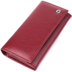 Кошелек ST Leather Из натуральной кожи Бордовый Фото