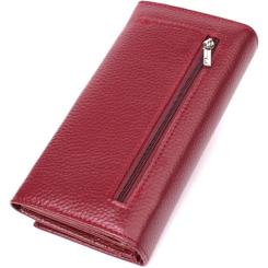 Кошелек ST Leather Из натуральной кожи Бордовый Фото 1