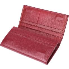Кошелек ST Leather Из натуральной кожи Бордовый Фото 4