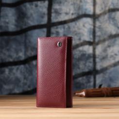 Кошелек ST Leather Из натуральной кожи Бордовый Фото 7