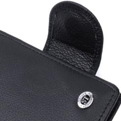 Кошелек ST Leather Из натуральной кожи Черный Фото 4