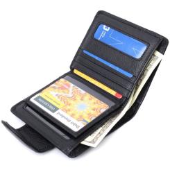 Кошелек ST Leather Из натуральной кожи Черный Фото 5