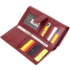Кошелек ST Leather Темно-красный Фото 6