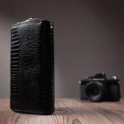 Кошелек ST Leather Из лакированной натуральной кожи Черный Фото 10